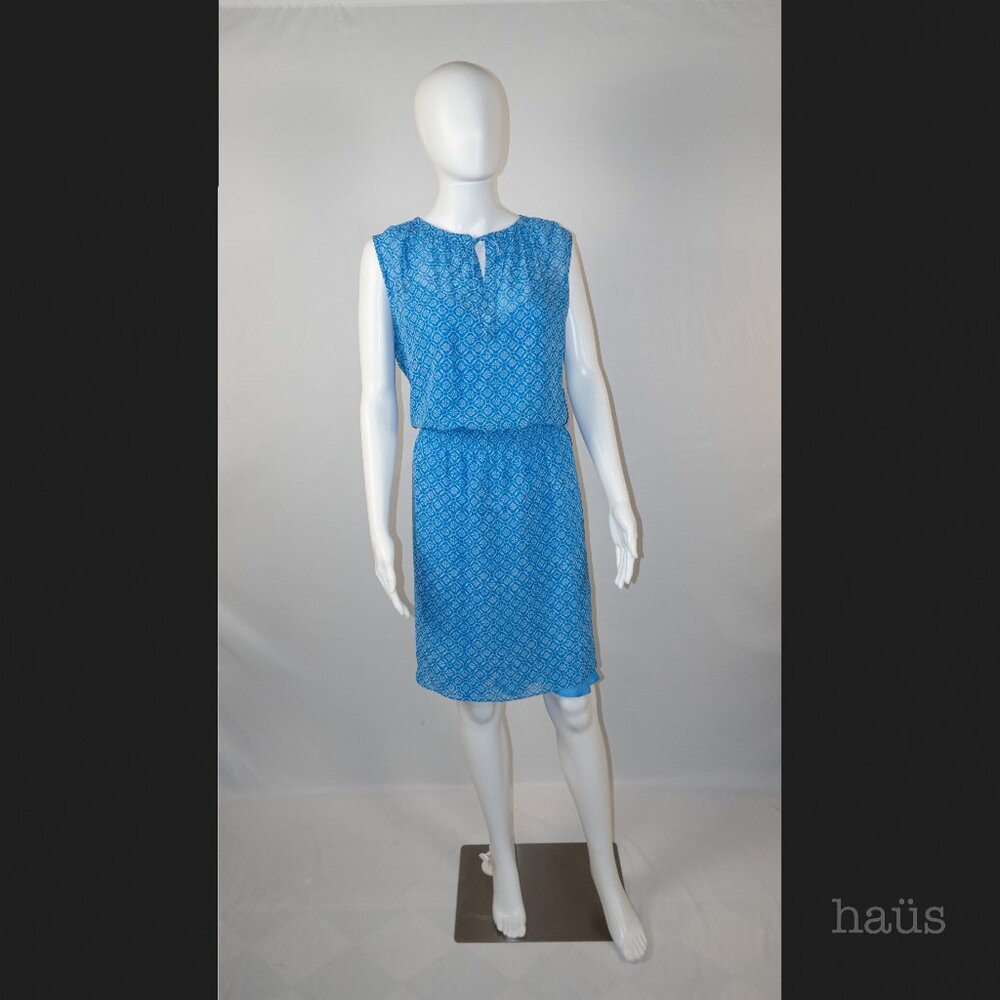 Ralph Lauren Geometric Medallion Sleeveless Dress